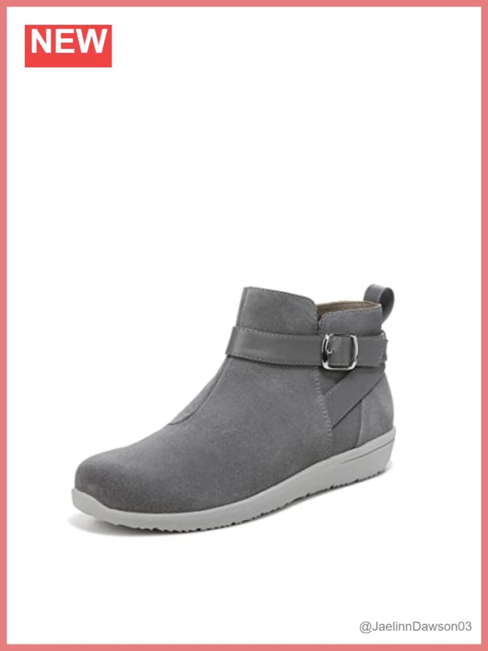 Vionic Emery Women's Classic Ankle Suede Boots Flat Heel Round Toe Winter